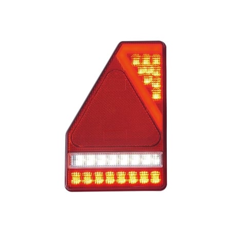Tripla, lampa semnalizare cu LED si triunghi, 14.5 x 21.8cm, pentru remorci si trailere - Truck LED