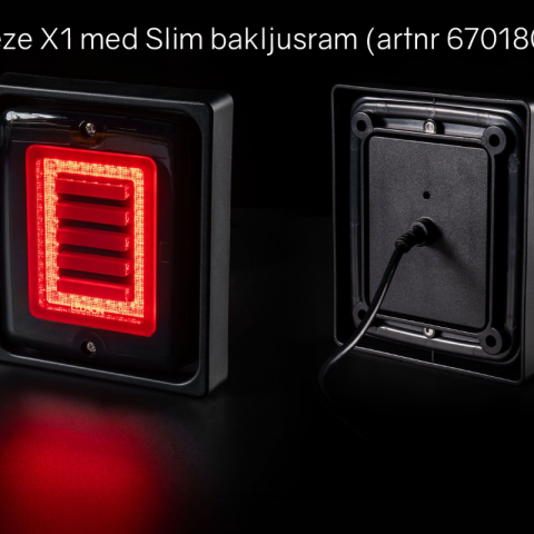 Tripla, Lampa spate LED Breeze X1, Lentila Fumurie, 11 x 13.3 x 2.8cm [15]