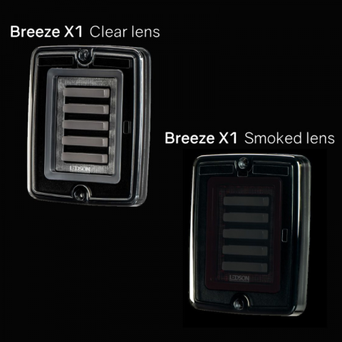 Tripla, Lampa spate LED Breeze X1, Lentila Transparenta, 11 x 13,3 x 2,8cm [14]
