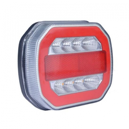 Tripla, lampa stop LED cu efect Neon si 5 functii, 108 x 126mm - Truck LED L2413 L2412