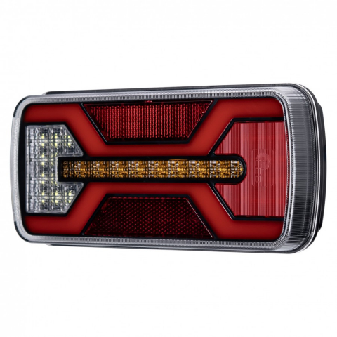 Lampi spate cu LED, semnalizare, Triple - Tripla multifunctionala spate, Tripla cu 7 functii, 22 x 10cm, 12/24V, cablu 24cm, Neon