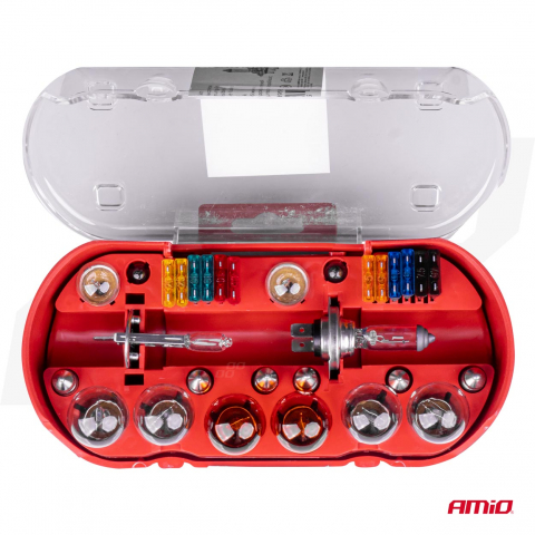 Trusa Becuri 12V, Rezerva Halogen si Sigurante Auto, 30 Piese (H1 + H7) [2]