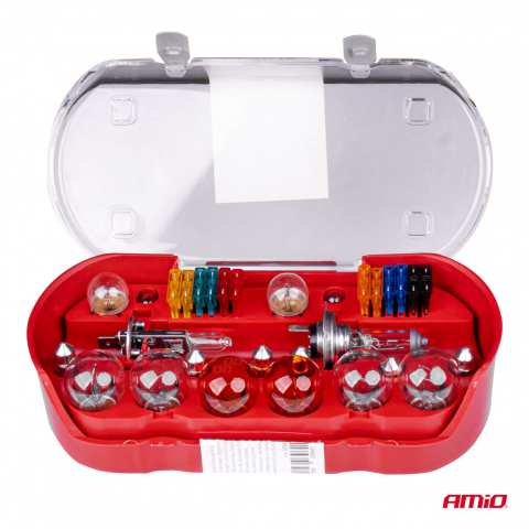 Trusa Becuri 12V, Rezerva Halogen si Sigurante Auto, 30 Piese (H1 + H7) [1]