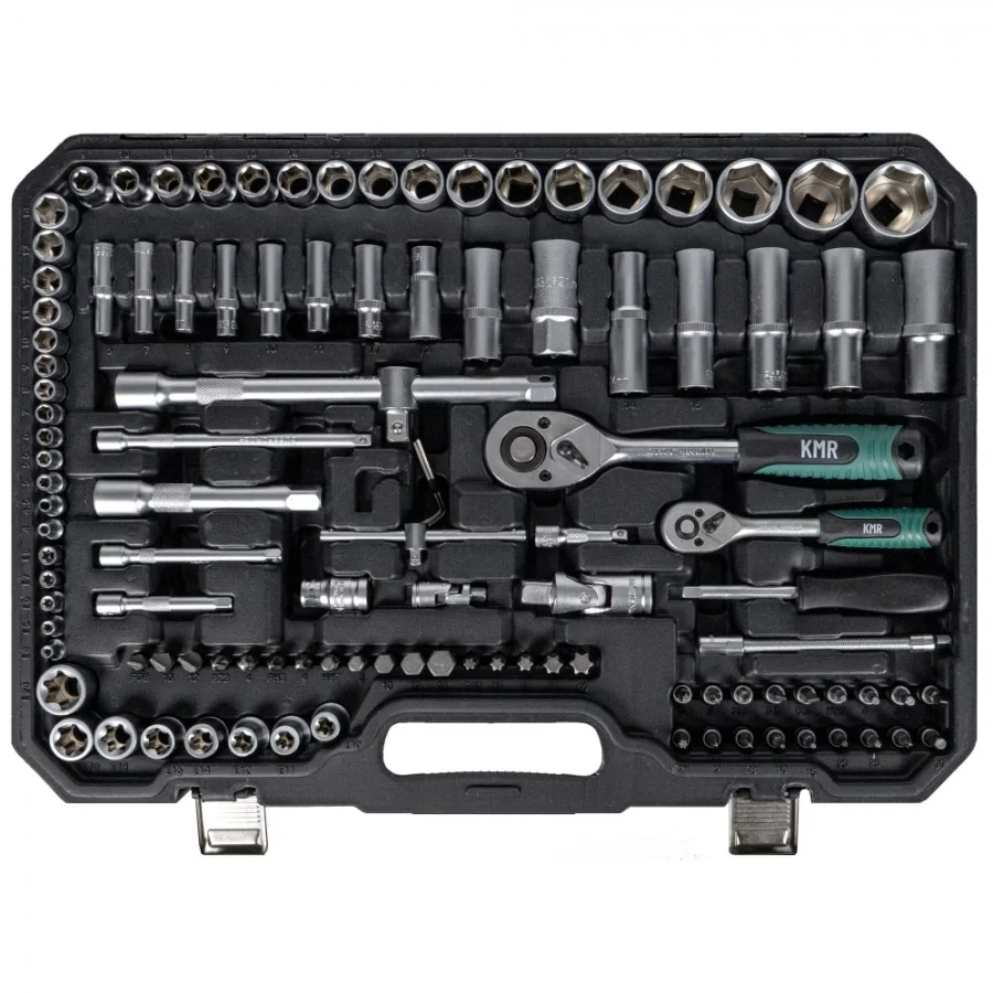 Trusa de chei combinate 131 piese, set tubulare, 1/2", 1/4" [1]