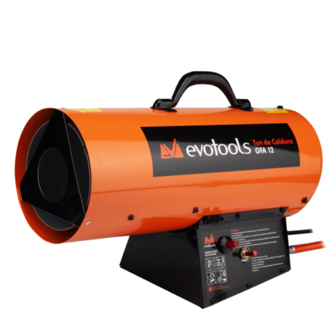 Feronerie si accesorii - Tun de caldura pe gaz GPL, 12 kW, flux aer 170 mc/h, incalzire rapida santier si atelier, suprafata 86 mp