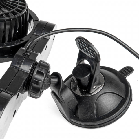 Ventilator Auto Dublu 12V, 2 x 10cm, cu Ventuza [3]