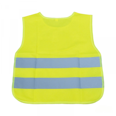 Vesta Reflectorizanta Siguranta Copii, Galbena cu Certificat, Model DINOZAUR [3]