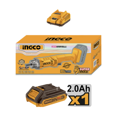 Vibrator Beton Fara Fir, 20V, 2300rpm, Furtun 1,2m, Acumulator 2.0Ah [1]