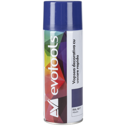 Sprayuri, intretinere si cosmetica auto - Vopsea Acrilica Spray, RAL 5017 Albastru, 400 ml, Uscare Rapida, Decorativa
