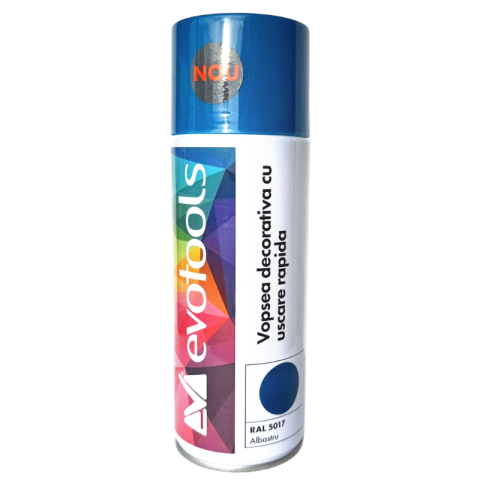 Vopsea spray decorativa, uscare rapida, albastru RAL 5017, 400 ml [2]