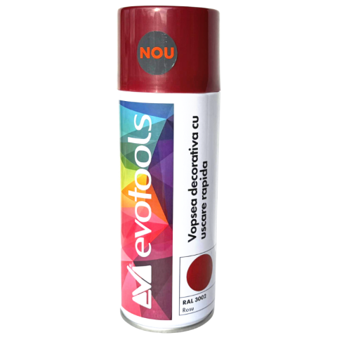 Vopsea spray decorativa, uscare rapida, rosu RAL 3002, 400 ml [1]