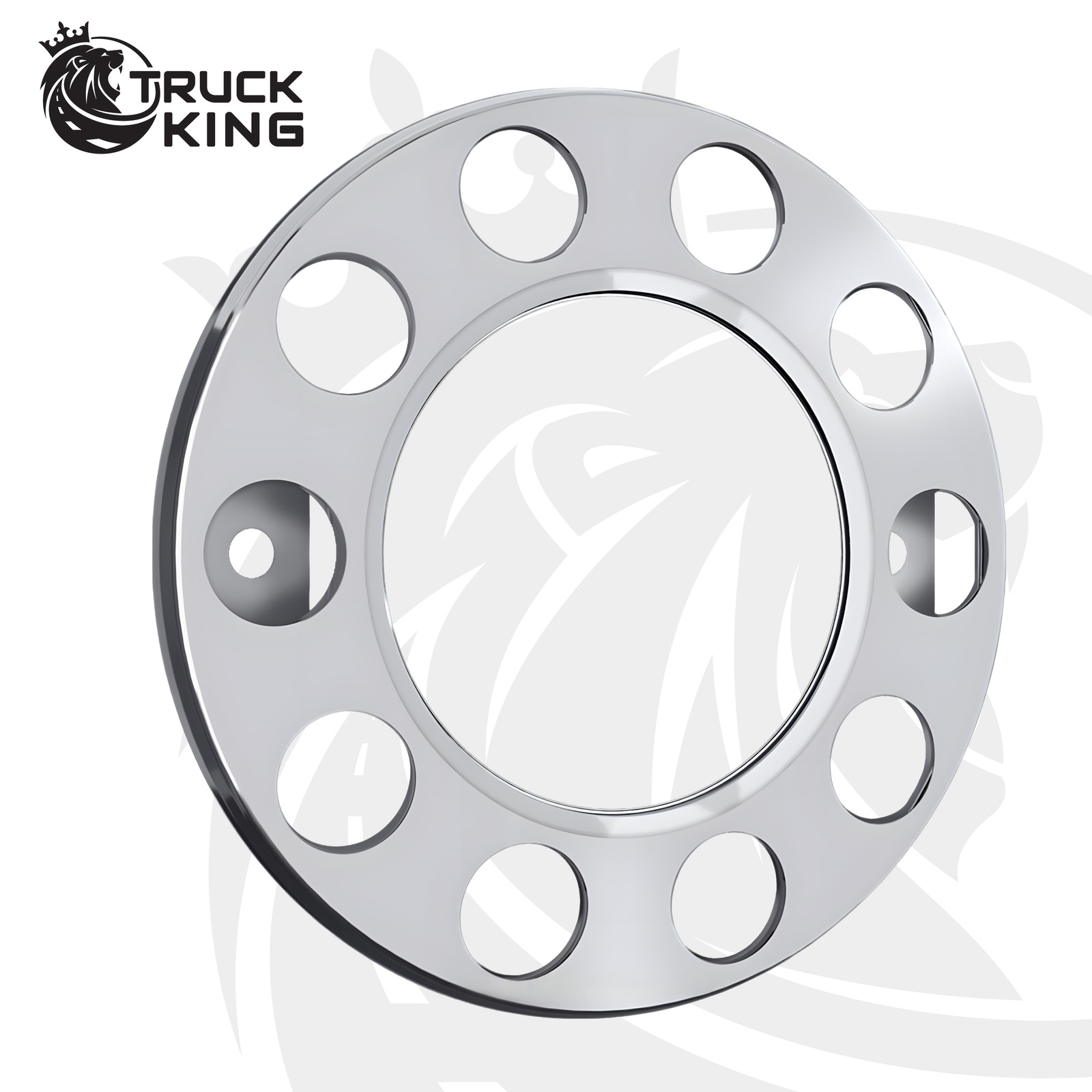 Capac pentru janta din otel 57,15 cm (22,5 inch), centru deschis, inox, PCD 335 mm