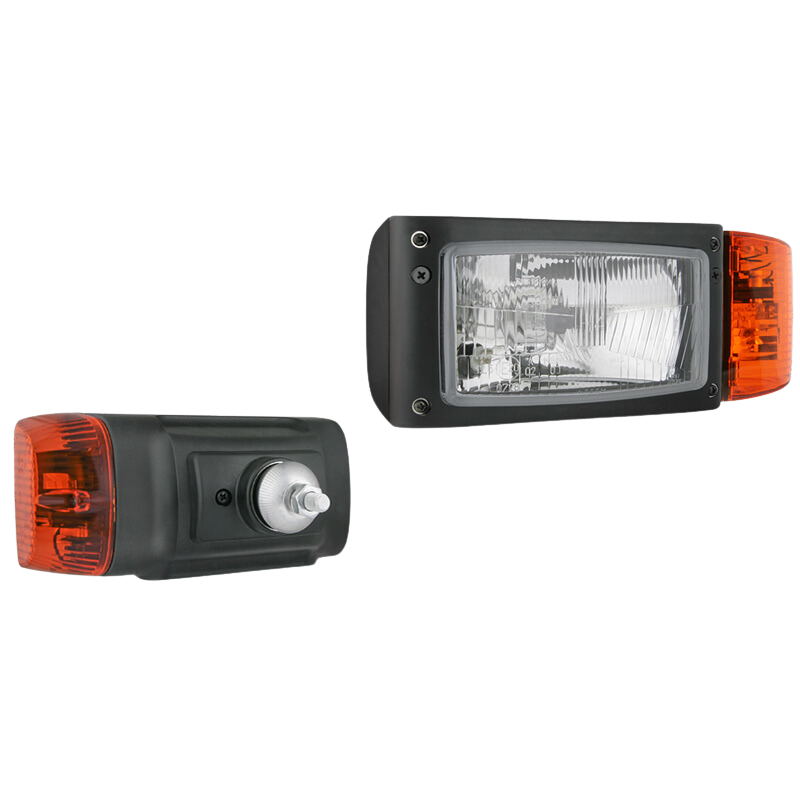 Far dreptunghiular cu semnalizare si 4 functii, conexiune cu mufa DT04-6P, 245 x 110 x 156 mm Stanga