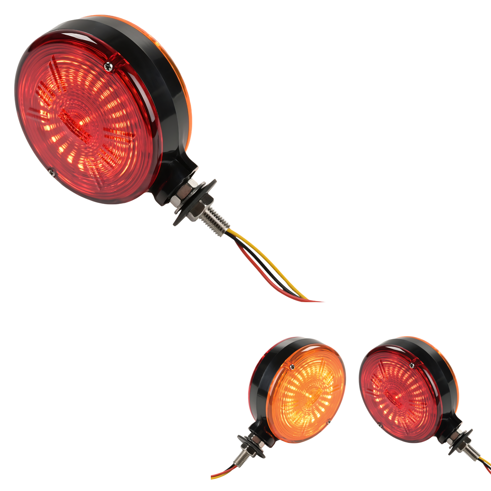 Lampa spaniola gabarit LED Lollipop Star 12 24V, portocaliu-rosu, 10,7 x 15,5 cm