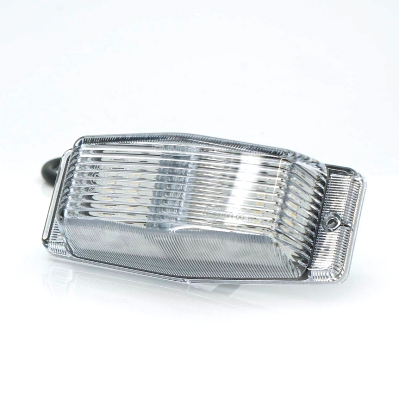 Lampa LED Double Burner, Design Old School, Dual Color, Alb Xenon Portocaliu, 24V, 126 mm, sticla transparenta