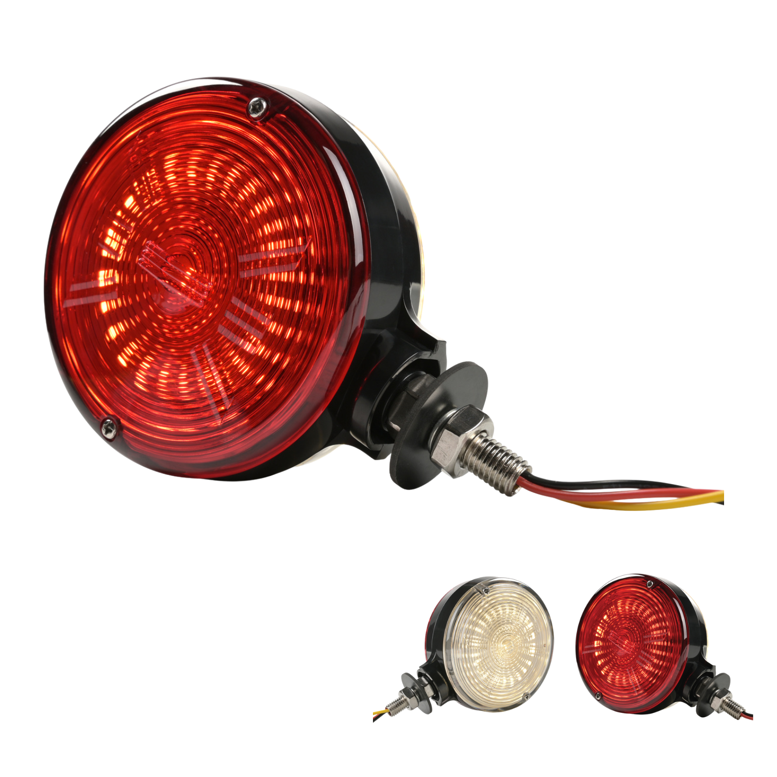 Lampa spaniola gabarit LED Lollipop Star 12 24V, alb-rosu, 10,7 x 15,5 cm