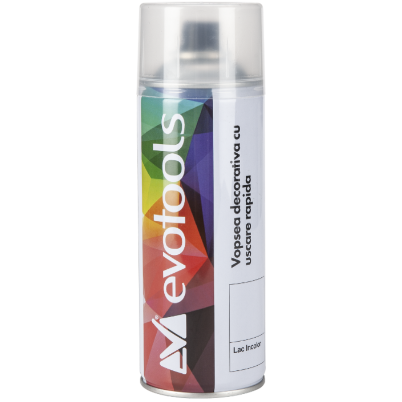 Spray Vopsea Acrilica, Lac Incolor, 400 ml, Uscare Rapida, Decorativa