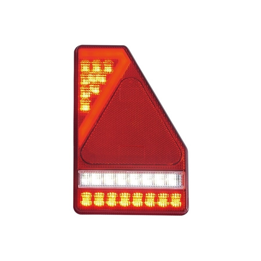 Tripla, lampa semnalizare cu LED si triunghi, 14.5 x 21.8cm, pentru remorci si trailere Dreapta