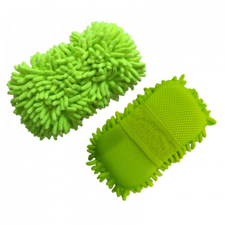 Perii si lavete auto - Burete microfibra de spalat auto verde