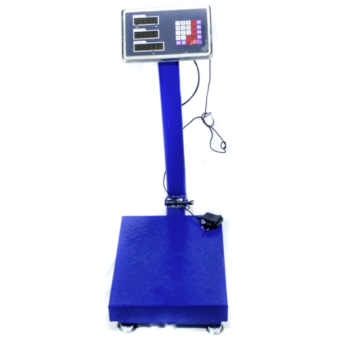 Aspiratoare si suflante - Cantar electronic platforma, 150 kg, display LED, platforma metalica pentru depozit si magazin