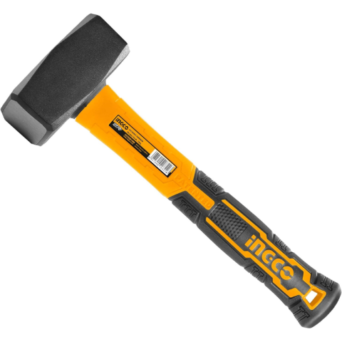 Ciocane, dalti si rangi - Ciocan Drept, 1 kg, Cap Otel Carbon Forjat, Maner Fibra de Sticla, Antișoc