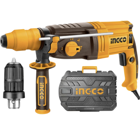 Scule electrice - Ciocan rotopercutor SDS Plus, putere 950W, energie impact 2.5J, mandrina automata rapida, accesorii incluse