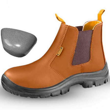 Noutati - Cizme protectie, piele intoarsa si varf metalic