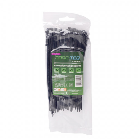 Casa si Gradina - Coliere plastic, soricei negrii, 2.5mm Grosime, 10, 15, 20 cm