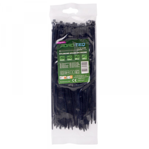 Casa si Gradina - Coliere plastic, soricei negrii, 2.5mm Grosime, 10, 15, 20 cm