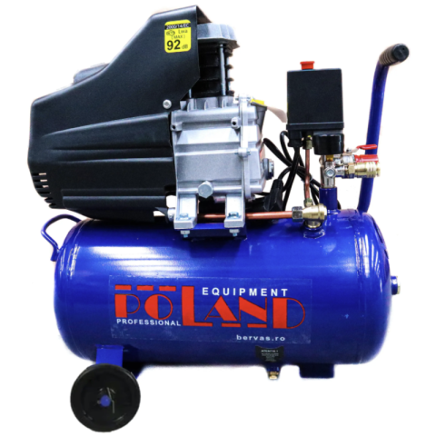 Noutati - Compresor aer Poland 50L, 3HP, 8 BAR, pentru ateliere și uz semi-industrial