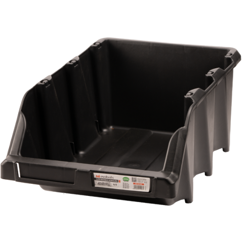 Noutati - Cutie Modulara Ergobox, Negru, Plastic Rezistent, Depozitare Accesorii