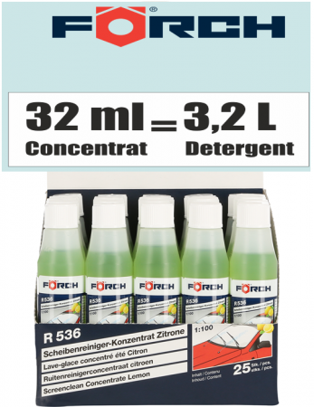 Intretinere si cosmetica auto - Detergent de parbriz concentrat 1:100, Foerch, 32ml, R536, vara