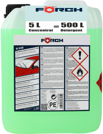 Intretinere si cosmetica auto - Detergent, lichid, de parbriz, solutie concentrata 1:100, Foerch, 5l, R536