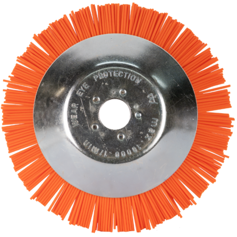 Noutati - Disc perie, Cap Tambur Nylon, pentru motocoasa, diametru 20cm, prindere 2.5cm, max 10.000 rpm