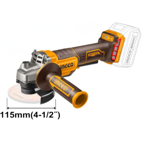Flexuri si polizoare - Flex Unghiular, 20V, Brushless, 115mm, 1000W, cu Acumulator 4.0Ah, incarcator si 10 discuri de taiere