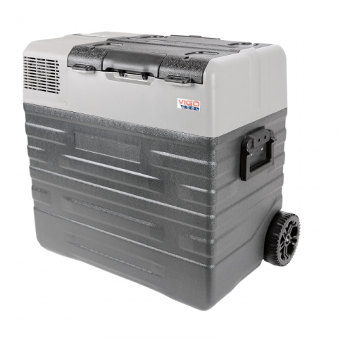 Frigidere - Frigider auto portabil 62L, cu roti si compresor, 12/24/230V, Bluetooth