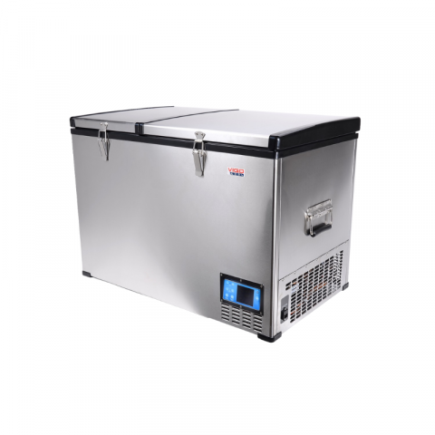 Frigidere - Frigider portabil dublu cu compresor Vigo Cool 125L 12/24/230V, aplicatie Bluetooth, temperatura duala