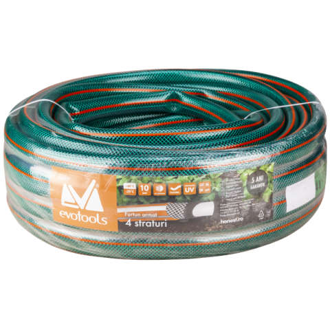 Pompe apa si accesorii pentru irigat si stropit - Furtun apa armat PVC 3/4 20m, presiune 8 bar, rezistent UV