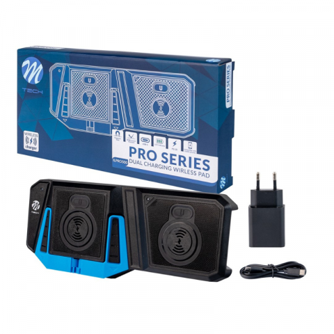Lanterne si becuri - Incarcator fara fir, Wireless, M-TECH PRO 500+, PD, 20W, Incarcator rapid