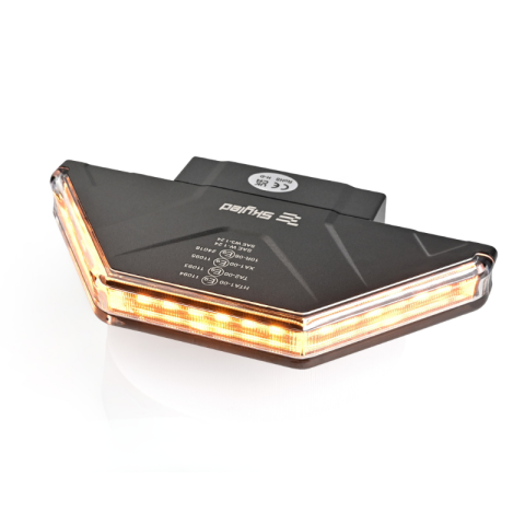Echipamente de protectie si siguranta - Lampa de avertizare de colt, stroboscop LED portocaliu, 18 LED x 3W, 196 x 104 x 56 mm, 12/24V, R10, R65, IP67