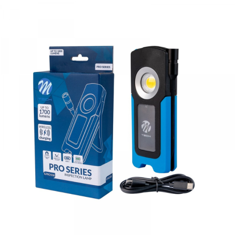 Lanterne si becuri - Lampa inspectie auto, brat flexibil, incarcare wirless si cablu, magnetica, cu 2 functii 1700lm + 400lm