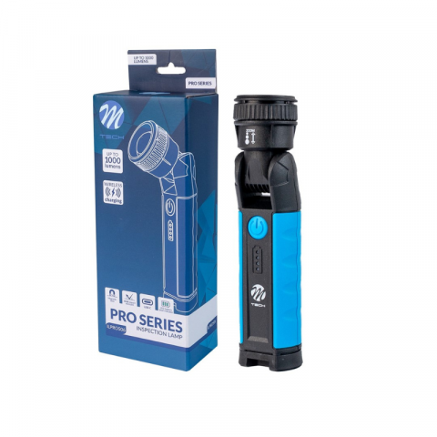 Lanterne si becuri - Lanterna de inspectie auto, service, 1000lm, 6500K, magnetica, incarcare wirless si cablu