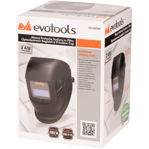 Noutati - Masca de sudura automata, reglaj extern DIN 9-13, clasa optica 1/1/1/2, functie polizare