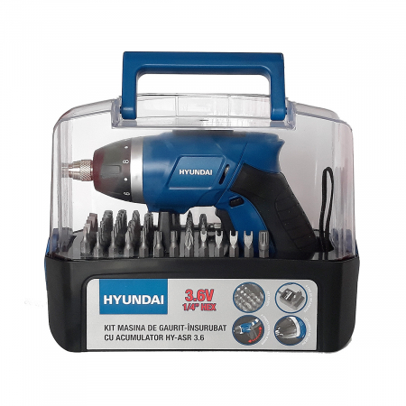Scule electrice - Masina de insurubat/gaurit cu acumulatori Hyundai HY-ASR 3.6