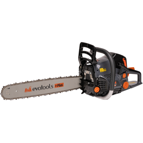 Fierastraie cu lant - Motoferastrau Profesional, 4.6 CP, Sistem Easy Start, Frana Lant, Lant 500 mm, Intindere Laterala, 51x27x28 cm