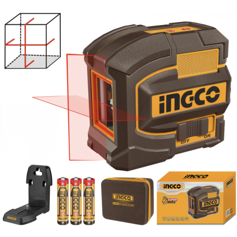 Aparate si unelte de masura - Nivel laser autonivelant, 2 linii, 18m rosu, precizie suport magnetic