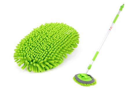 Perii si lavete auto - Perie Spalat Auto Telescopica din Microfibra, 145-247 cm