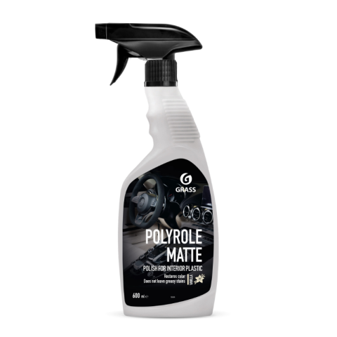 Auto - Polish pentru plastic interior auto Grass Polyrole Matte, efect mat, 600 ml