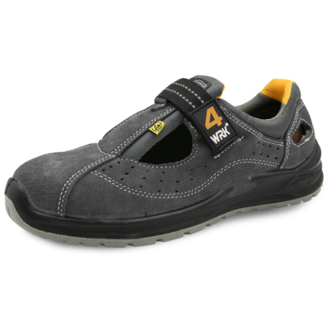 Echipamente de protectie si siguranta - Sandale de Protectie, ATRIA S1 ESD, cu Bombeu Metalic