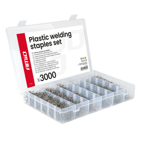 Scule si unelte - Set capse sudura plastic, 3000 buc, reparatii auto profesionale